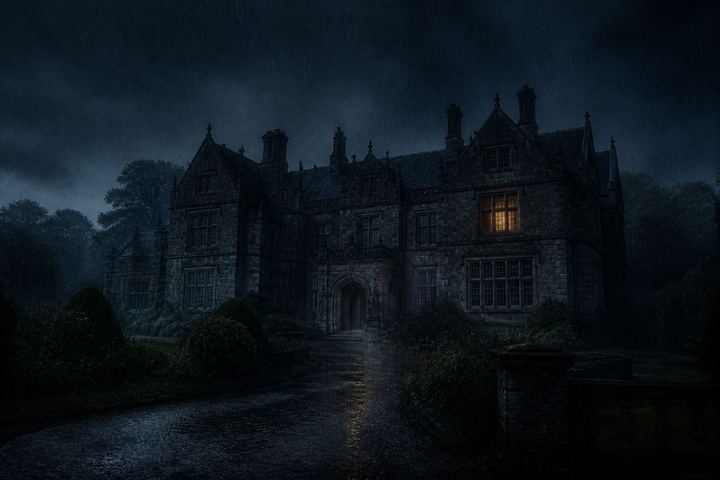 Bellweather House on a stormy night